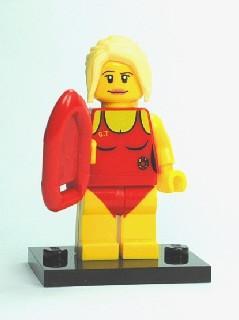LEGO Minifigure-Lifeguard-Collectible Minifigures / Series 2-Creative Brick Builders